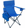 Folding Chair w/6 Pack Chair/Carry Cooler, 2 Cup Holders & Carry Bag